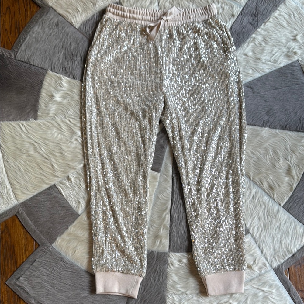 Sparkling sequin joggers by 1. STATE